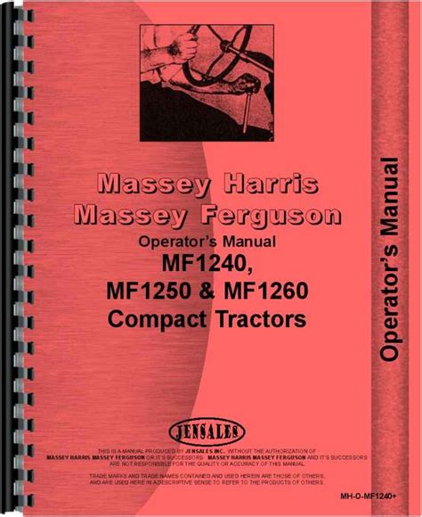 Massey ferguson 1260 tractor operators manual. - Manual de servico cg titan 125 2002.