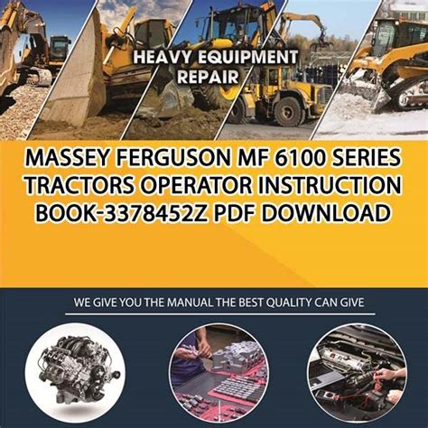 Massey ferguson 6100 series tractors workshop service manual. - Sharp ar 207 digital copier repair manual.