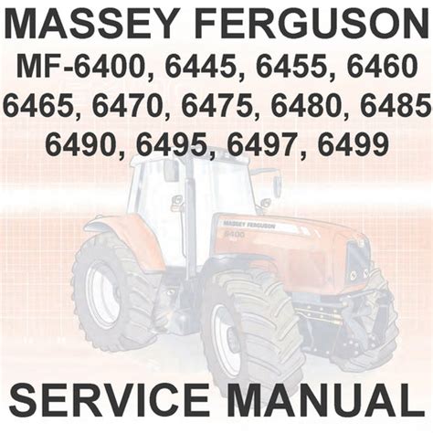 Massey ferguson 6400 series tractor service repair workshop manual. - Mathematik und wirklichkeit. / hrsg.u. roseberg.--.