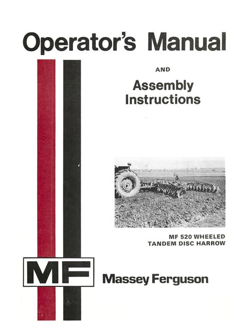 Massey ferguson combine 520 operators manual. - Manuale per falciatrice a dischi fella sm 270.