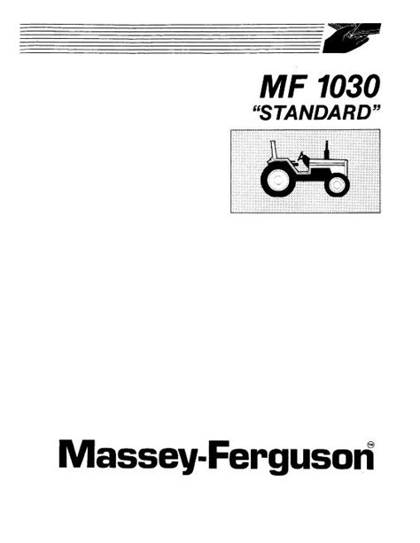 Massey ferguson mf 1030 synchro trans diesel compact service manual. - Improvisationen für klavier zu zwei händen..