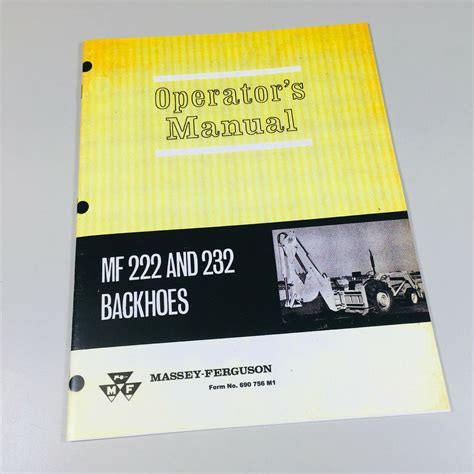 Massey ferguson mf 222 232 backhoe parts manual 651222m92. - Progressive achievement tests in mathematics teachers manual.