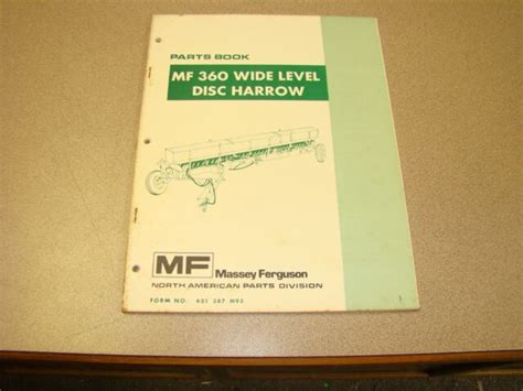 Massey ferguson mf 360 wide level disc harrow parts manual. - 2002 pathfinder service manual ec section.