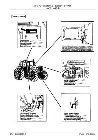 Massey ferguson mf 375 tractor after sn b18009 parts manual 819798. - Nuovo manuale della macchina per cucire domestica modello 545.