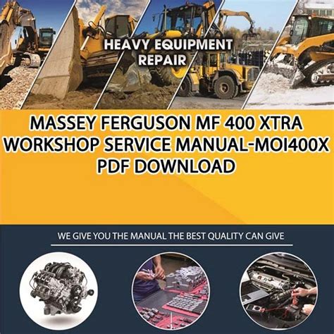Massey ferguson mf 400 xtra workshop manual. - Epson stylus color 1520 manuale di servizio della stampante.