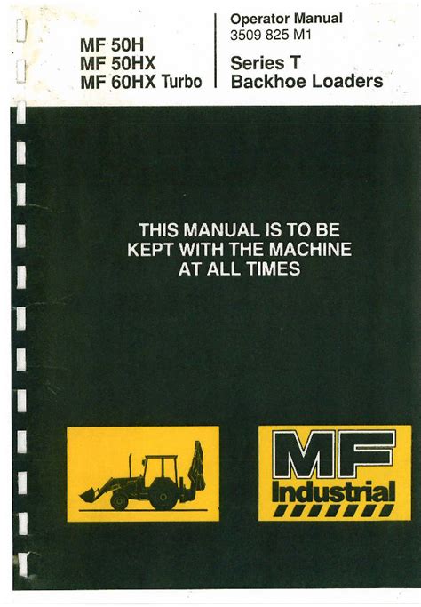 Massey ferguson mf 50h 50hx 60hx turbo series t backhoe loader operator maintenance service manual 1 download. - Bart simpson guide to life download.