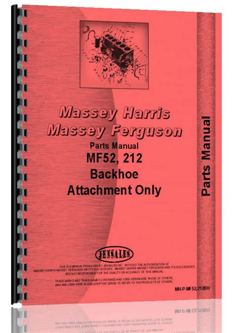 Massey ferguson mf 52 backhoe parts manual. - Teoría y práctica de una doctrina política en base al derecho natural.