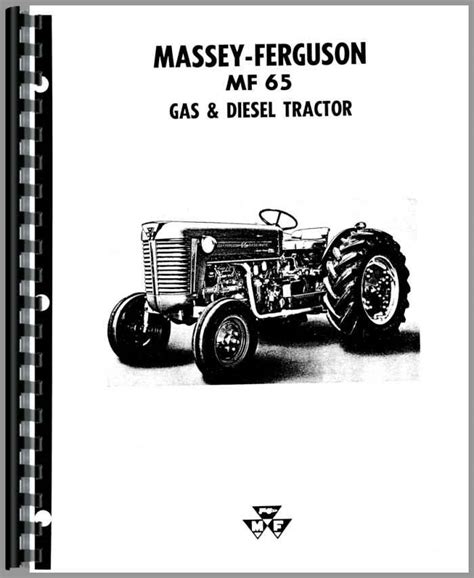 Massey ferguson mf 65 lp gas operators manual. - Volumes rares de la bibliothèque du cogner..