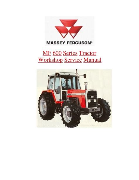 Massey ferguson mf 675 698 690 manuale di riparazione per officina trattore mf600 serie 1. - Bedford handbook 8e paper e book.