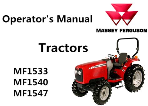 Massey ferguson mf1533 mf1540 tractor service repair factory manual instant download. - Esencia y ámbito de la cultura.