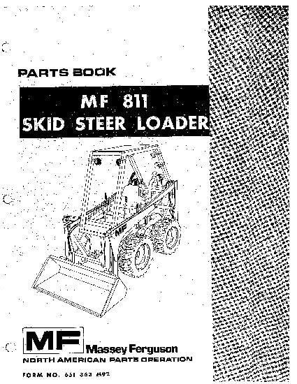 Massey ferguson mf811 skid steer loader parts catalog manual. - Owners manuals new holland 1411 discbine.