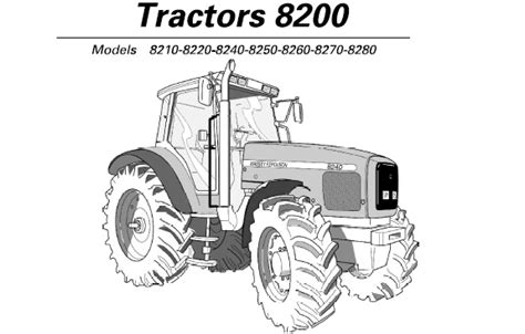 Massey ferguson repair manuals tractors 8220. - Manueller motor mercedes benz om 402.