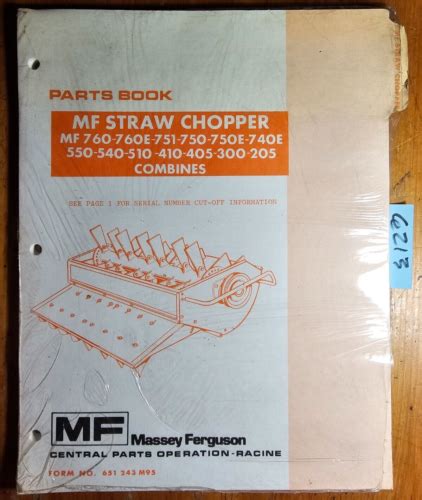 Massey ferguson straw chopper 510 410 300 205 sp 405pt combines parts manual 651243m92. - Manual book of 2015 toyota alphard.