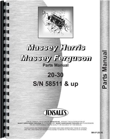 Massey harris 20 30 tractor parts manual. - 2007 honda cr v crv owners manual.