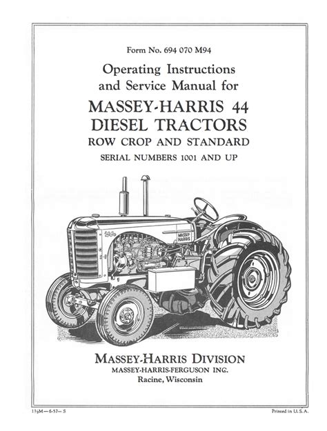 Massey harris 44 6 tractor parts manual 690019m3. - Adobe indesign cs4 manual free download.
