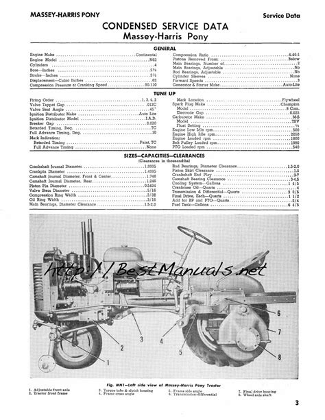 Massey harris mh pony tractor shop repair manual. - Manuale per falciatrice a dischi fella sm 240.