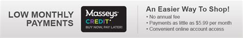 Thanks to Masseys Credit, you can shop our entire collect