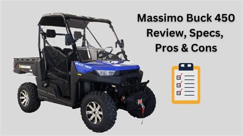The best standard equipment package in the industry. The Massimo Buck series of UTVs are a great tool to have at the farm and ranch. These compact UTVs are available with a 25 HP engine with on demand 4 wheel drive, and come standard with one of the best equipment packages available, including a full vented windshield, full hard top, mirrors .... 