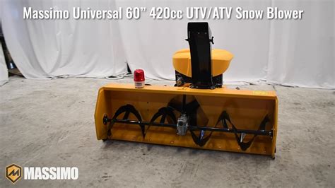 Massimo snow blower installation. .  ...