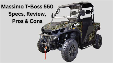 Massimo tboss 550 review. Applicability: Massimo T-Boss 550 and T-Boss 750 There are hundreds of UTV snowplows available in the market today, but only the best of the best make their way onto SideBySideStuff.com. We take pride in doing the leg work and finding cost-efficient, durable, and functional off-road attachments that will increase your rig's versatility. 