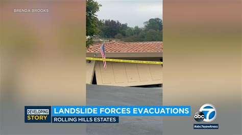 Massive landslide forces dozens of evacuations in Rolling Hills Estates