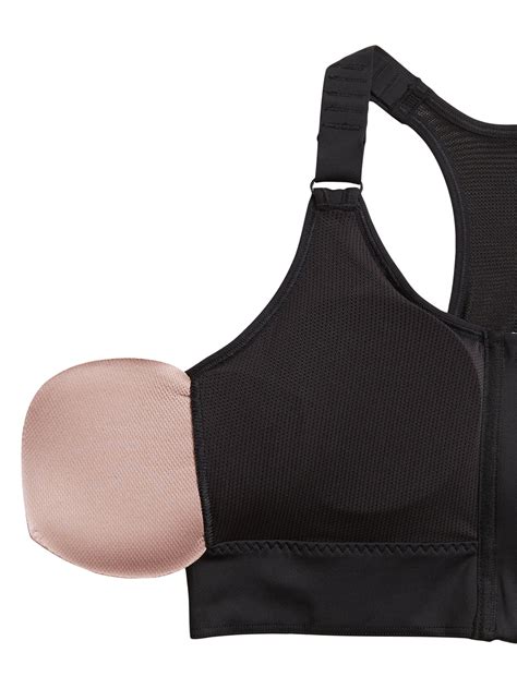 Mastectomy Sports Bra Insert, Color Mocha Cotton Breast Forms
