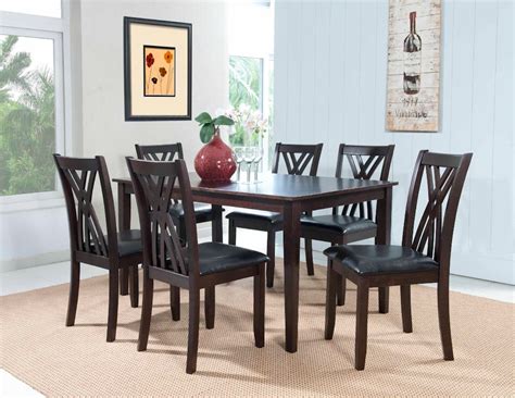 Masten "Espresso" 7 PC Table and Chairs 358-730 by Powell at …