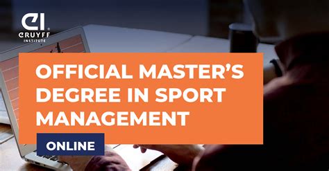 Earn your Master's degree in Sports management ... The Sports Management track in Carthage's growing graduate business program teaches students effective .... 