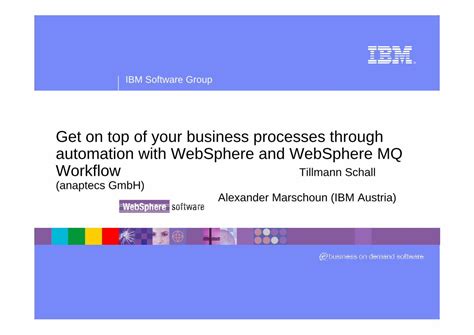 Master IBM WebSphere Software: Elevate Your Business Productivity