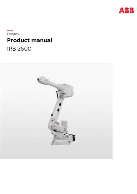 Master Industrial Automation with the ABB IRB 2600 Programming Manual