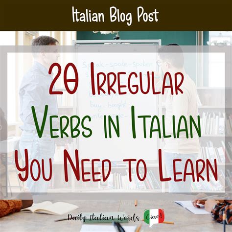 Master Irregular Italian Verbs: The Key to Fluent Communication