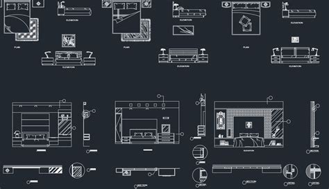 Master bedroom in AutoCAD CAD download …