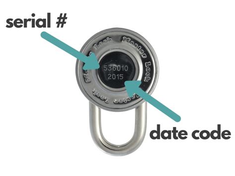 the 1500D may contain a serial number and date code or date code only (depending on when it was produced). Above is an example of a date code (3109M) on a 1500D. Commercial combination locks such as the 1502 will have both a serial number and date code. The example above contains serial number 505000 and date code 3409.. 