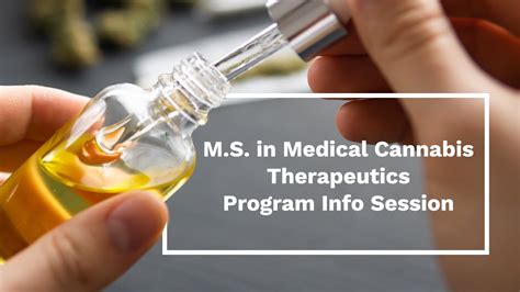 Master of Science in Medical Cannabis Therapeutics (MS-MCT)