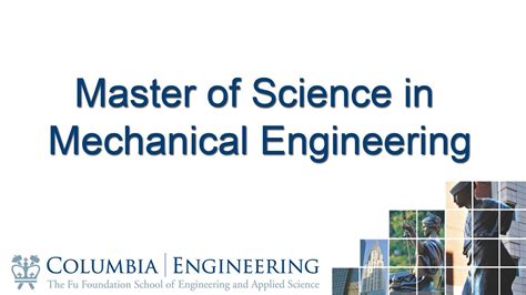 The Mechanical Engineering (MechE) Department offers the following graduate degrees: 1. Master of Science in Mechanical Engineering (SMME) 2. Master of Science in Ocean Engineering (SMOE) 3. Master of Science in Naval Architecture and Marine Engineering (SMNAME) 4. Master of Science in Oceanographic Engineering (SMOGE, joint …. 