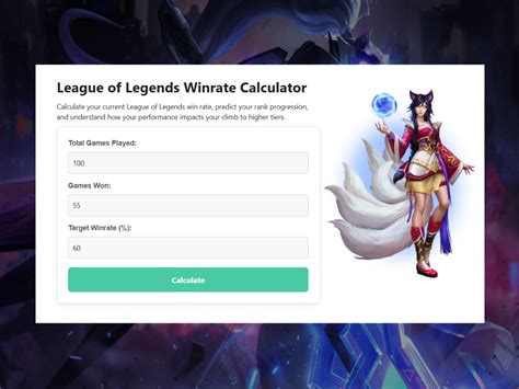 Master point climbing.  Net wins calculator for League of Legends.  Thes...