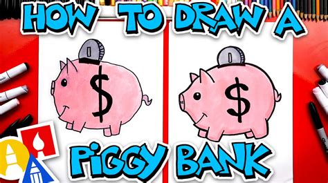 Master the Art of drawing a piggy bank**