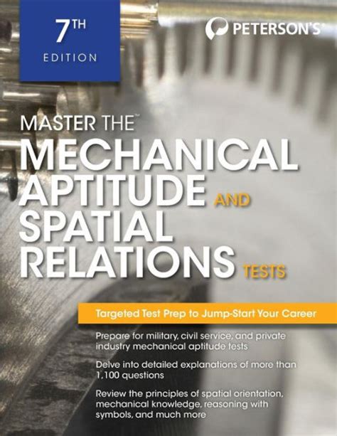Read Online Master The Mechanical Aptitude And Spatial Relations Test By Petersons