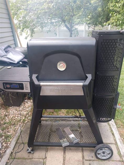 Get the Essentials: Slow Smoker. $53.99. Total: $74.99 $30.00. The Smoker Leg Kit with Wheels gives mobility and increases the height for Masterbuilt Digital Electric Smokers. The kit adds 10 extra inches of height to your smoker and the rear wheels make moving the smoker easy. Master the art of smoking with Masterbuilt.. 