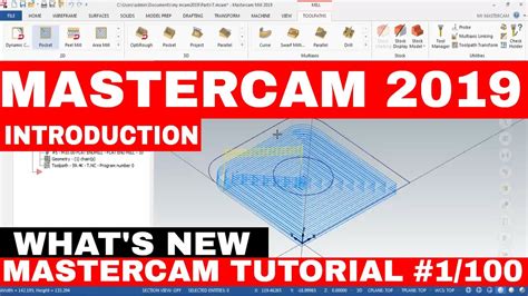 Mastercam 2019 tutorial.  An overview of Mastercam&rsquo;s graphics window, using viewing opt...