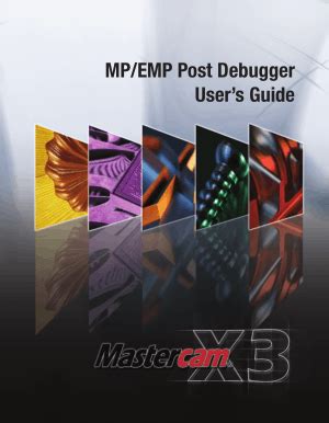 Mastercam post debugger user guide x7. - Kymco mxu 250 atv teile handbuch katalog.