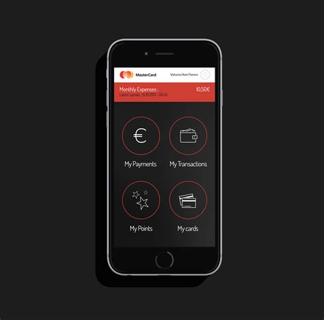 Mastercard App on Behance