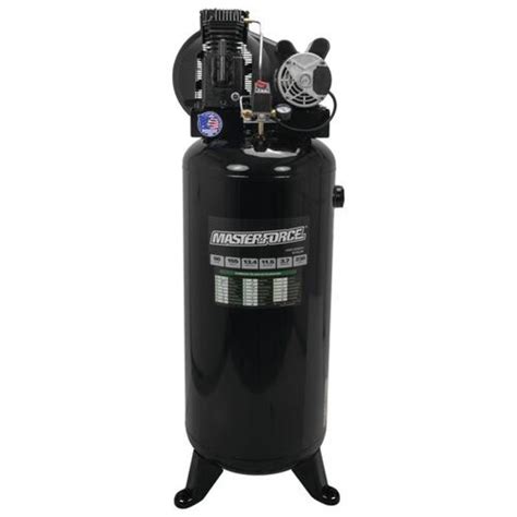 Masterforce® Ultra-Quiet 20-Gallon 150 PSI Portable Electric Vertical Air Compressor. Model Number: 3332041 Menards ® SKU: 2071504. PRICE $399.99. 11% REBATE* $44.00. PRICE AFTER REBATE* $ 355 99. each. ADD TO CART. Description & Documents.. 