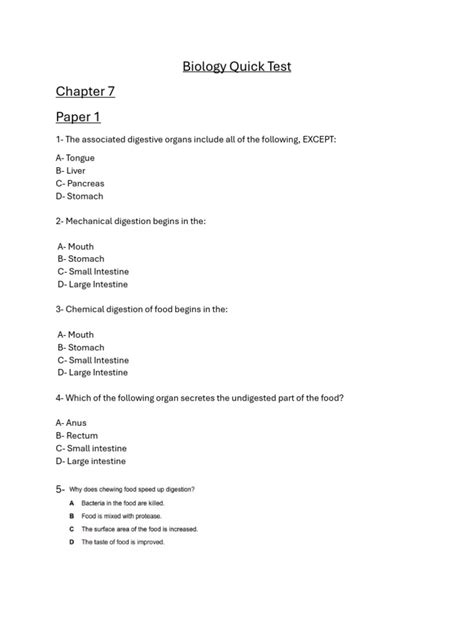 Mastering Biology Quick Check Answer