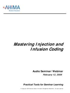 Mastering Injection and Infusion Coding - My AHIMA