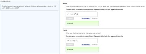 Mastering Physics Answers Problem 1.46 Mastering Physics Chapter 1