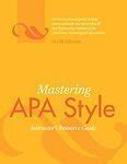 Mastering apa style instructors resource guide spiral bound. - A first course in linear model theory.