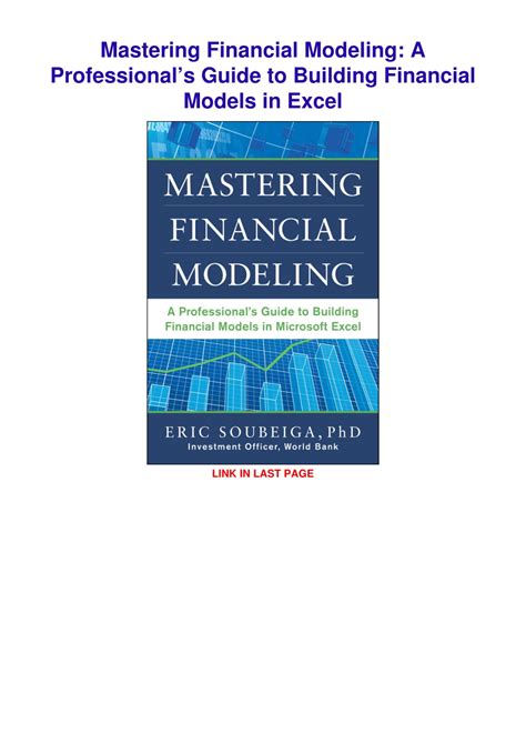 Mastering financial modeling a professional s guide to building financial models in excel. - Manuale del telecomando universale tv st 620.