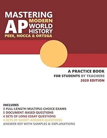 Download Mastering Ap Modern World History A Practice Book For Students By Teachers By Kate Nocca