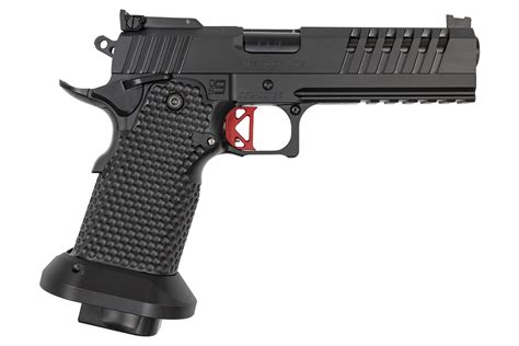  The product is currently out of stock. Machined from 7075 Alum and Anodized, this grip should fit most wide body, double stack 1911 (commonly referred to as 2011 style pistols). Includes the Grip, Main Spring Housing, Mag Release, and disabled Beavertail. Comes with A3 Most Aggressive grip texture. This grip may require gunsmithing for proper fit. . 